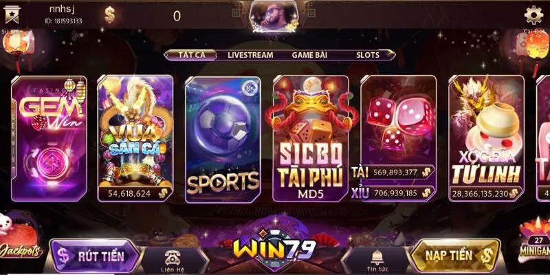 WIN79 là sảnh game hot hit nhất nhì giới game thủ.